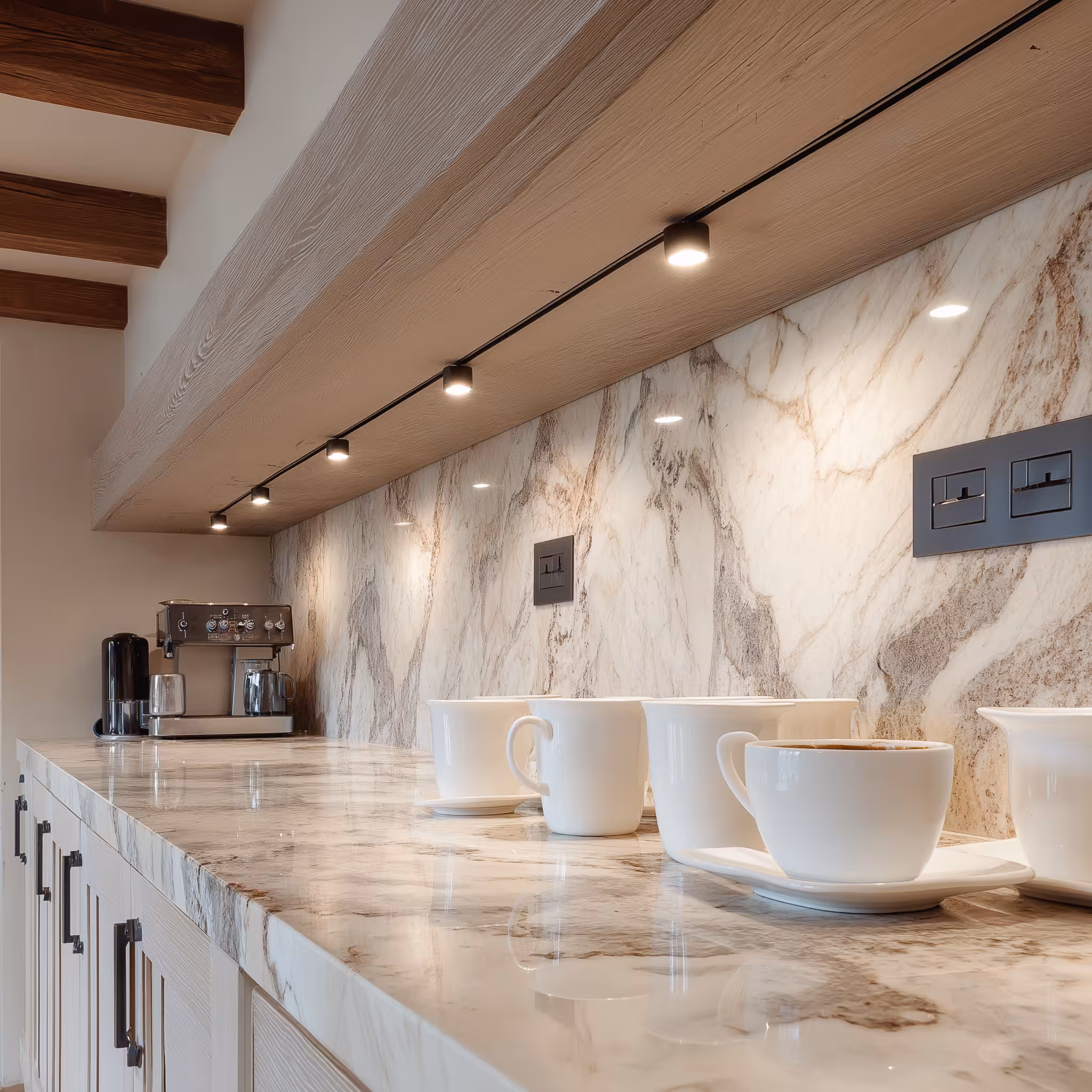 Full-Height Accent Wall - Porcelain backsplash in Centennial